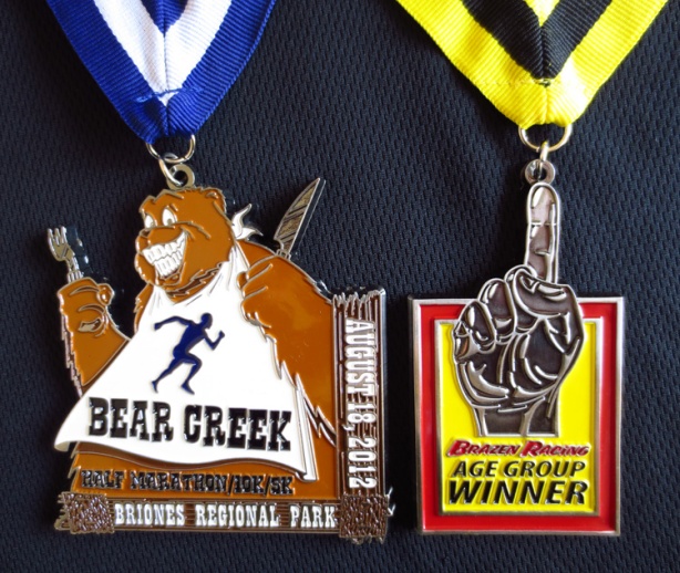 Brazen Racing Bear Creek medals