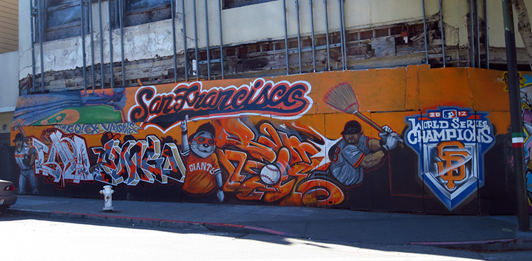 SF Giants World Series 2012 mural