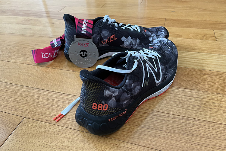 London Marathon New Balance shoes & medal